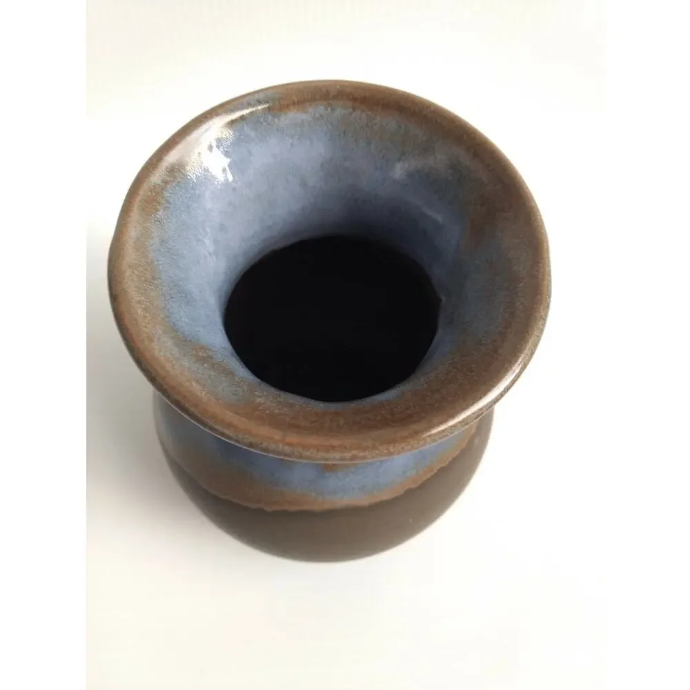 Pacific Stoneware Pottery Small Vase 1971 Signed B. Welsh ?